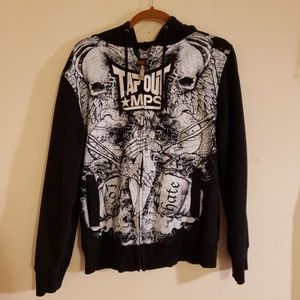 Men's Medium TapOut Zip Sweatshirt Hoodie